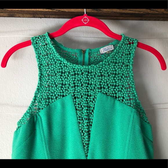 Green peplum top - Picture 2 of 3